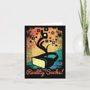 Virtual Reality Graphic Retro gestörte Kunst für e Karte