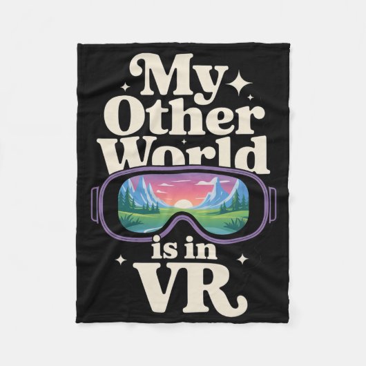 Virtual Reality-Headset für immersive Spielerwelte Fleecedecke (Vorderseite)
