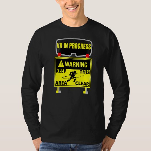 Virtual Reality in Progress v Gaming Mission Que T-Shirt (Vorderseite)