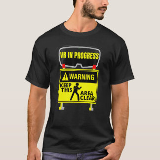 Virtual Reality in Progress v Gaming Mission Que T-Shirt