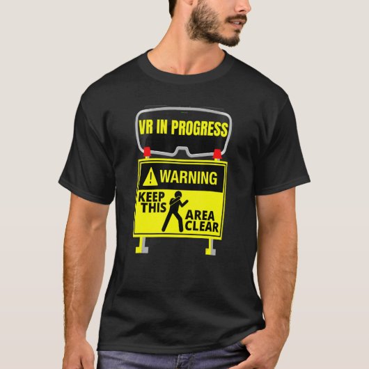 Virtual Reality in Progress v Gaming Mission Que T-Shirt (Vorderseite)