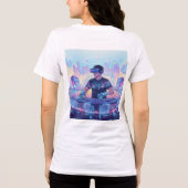 Virtual Reality Mixscape DJ T-Shirt Tri-Blend Shirt (Rückseite)
