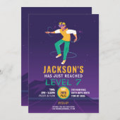 Virtual Reality VR Digital Gaming Gamer Einladung (Vorne/Hinten)