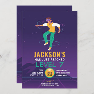 Virtual Reality VR Digital Gaming Gamer Einladung