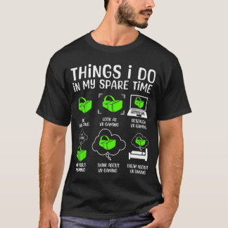 Virtual Reality VR für Männer Jungen Gaming Gamer  T-Shirt