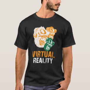 Virtual Reality VR Games Gaming Player Affe Apfel T-Shirt