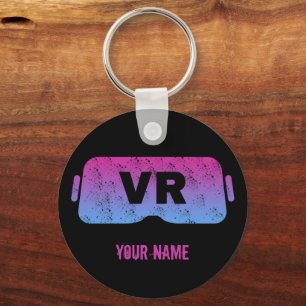 Virtual Reality VR Retro-Gamer-Videobrille Schlüsselanhänger