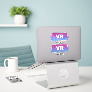 Virtual Reality VR Vintag Gamer-Videobrille Aufkleber
