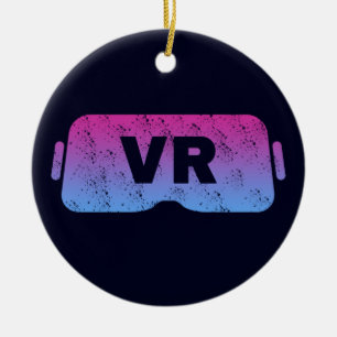 Virtual Reality VR Vintag Gamer-Videobrille Keramik Ornament
