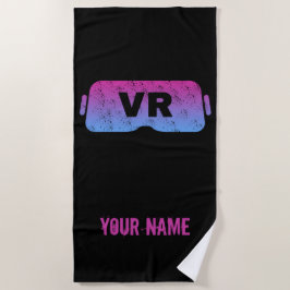 Virtual Reality VR Vintag Gamer-Videobrille Strandtuch