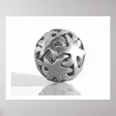 Virtual Sculpture Interlock Star Chrome Poster (Vorne)