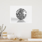 Virtual Sculpture Interlock Star Chrome Poster (Küche)