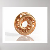 Virtual Sculpture Moebius Bright Gold B Poster (Vorne)