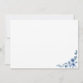 Virtual Sip & See Welcome Baby Boy Einladung (Rückseite)