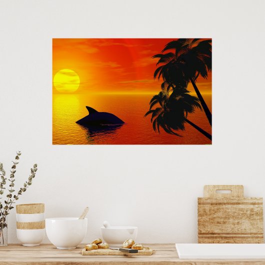 Virtual Sunset Poster (Küche)