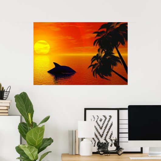 Virtual Sunset Poster (Heimbüro)