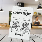 Virtual Tip Jar mit 2 QR Code Sockelschild