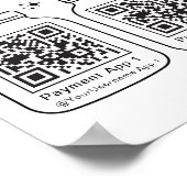 Virtual Tip Jar mit 3 QR Code Poster (Ecke)