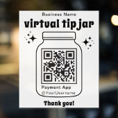 Virtual Tip Jar mit QR-Code Aufkleber
