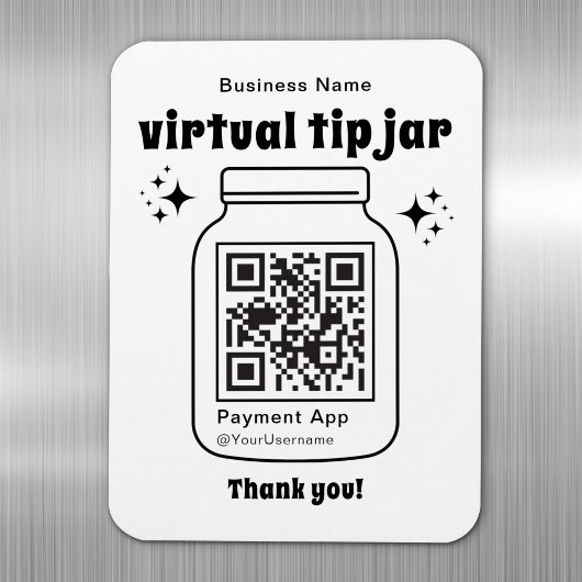Virtual Tip Jar mit QR-Code Magnet