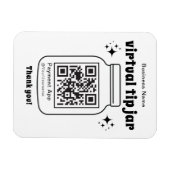 Virtual Tip Jar mit QR-Code Magnet (Horizontal)