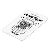 Virtual Tip Jar mit QR-Code Magnet (Linke Seite)