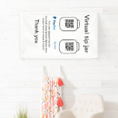 Virtual tip jar q oder Code-Geld-Spende PayPal ven Banner (Insitu)