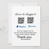 Virtual tip jar q oder Code-Geld-Spende PayPal ven Einladung (Rückseite)