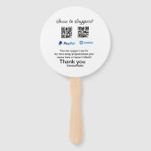 Virtual tip jar q oder Code-Geld-Spende PayPal ven Fächer (Rückseite)