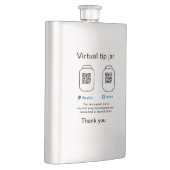 Virtual tip jar q oder Code-Geld-Spende PayPal ven Flachmann (Rechts)