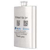 Virtual tip jar q oder Code-Geld-Spende PayPal ven Flachmann (Links)