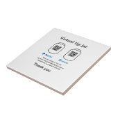 Virtual tip jar q oder Code-Geld-Spende PayPal ven Fliese (Seite)
