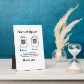 Virtual tip jar q oder Code-Geld-Spende PayPal ven Fotoplatte (Seite)
