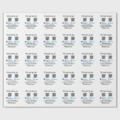 Virtual tip jar q oder Code-Geld-Spende PayPal ven Geschenkpapier (Flach)