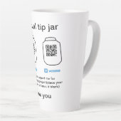 Virtual tip jar q oder Code-Geld-Spende PayPal ven Milchtasse (Rechte Ecke)