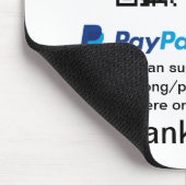 Virtual tip jar q oder Code-Geld-Spende PayPal ven Mousepad (Ecke)