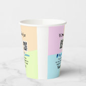 Virtual tip jar q oder Code-Geld-Spende PayPal ven Pappbecher (Links)