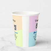 Virtual tip jar q oder Code-Geld-Spende PayPal ven Pappbecher (Rechts)