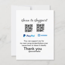 Virtual tip jar q oder Code-Geld-Spende PayPal ven