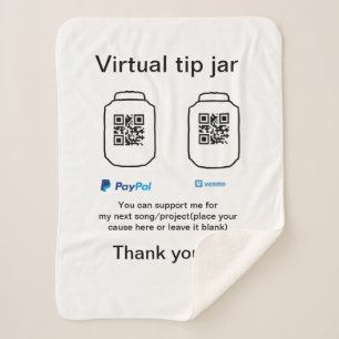 Virtual tip jar q oder Code-Geld-Spende PayPal ven Sherpadecke