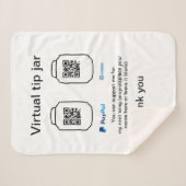 Virtual tip jar q oder Code-Geld-Spende PayPal ven Sherpadecke (Vorderseite (Horizontal))