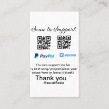 Virtual tip jar q oder Code-Geld-Spende PayPal ven