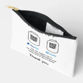Virtual tip jar q oder Code-Geld-Spende PayPal ven Zubehörtasche (Offen)
