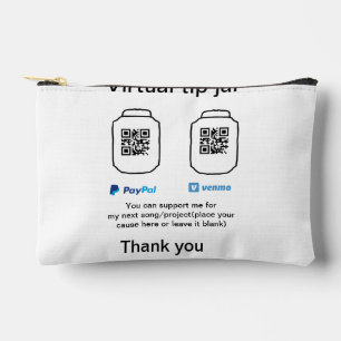 Virtual tip jar q oder Code-Geld-Spende PayPal ven Zubehörtasche