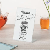 Virtual Tip Jar QR Code Tipp für Ihren Barkeeper Sockelschild (In SItu)