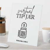 Virtual Tip Jar QR Code Tipp für Ihren Barkeeper Sockelschild (In Situ)
