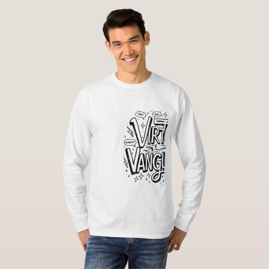 Virtual Vanguard Long Sleeve T - Shirt 🎮 👕 (Vorne ganz)