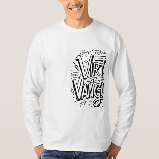 Virtual Vanguard Long Sleeve T - Shirt 🎮 👕 (Vorderseite)