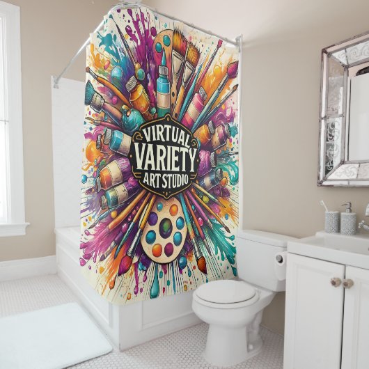 Virtual Variety Art Studio -  Duschvorhang (Beispiel)