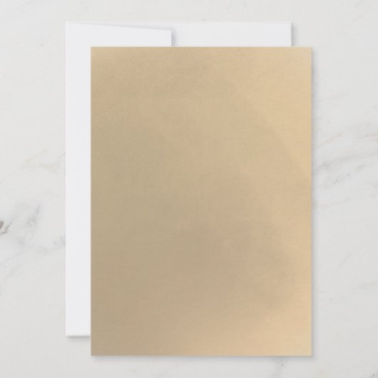 Virtual Wedding White Gold Black Typografy (Rückseite)